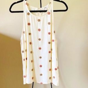 Mine Textured Polka Dot Top